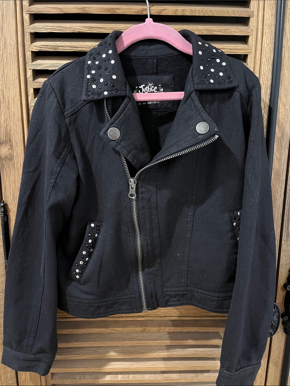 Embellished Moto Jacket